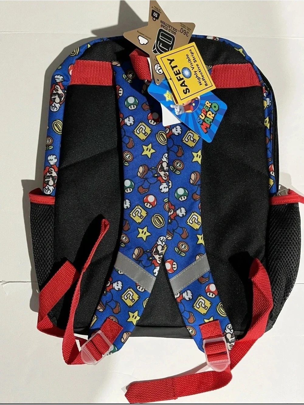 Nintendo Super Mario Kids Backpack – Red, Blue & Black